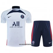 Chandal del Paris Saint-Germain 22-23 Manga Corta Blanco - Pantalon Corto