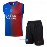 Chandal del Paris Saint-Germain 25-26 Sin Mangas Azul Rojo