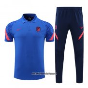 Conjunto Polo del Atletico Madrid 22-23 Azul