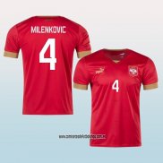 Jugador Primera Camiseta Serbia Milenkovic 2022
