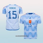 Jugador Segunda Camiseta Espana Yeremi 2022