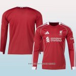 Primera Camiseta Liverpool 25-26 Manga Larga
