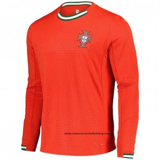 Primera Camiseta Portugal 2025 Manga Larga