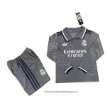 Tercera Camiseta Real Madrid Nino 24-25 Manga Larga