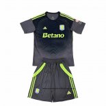 Camiseta Aston Villa Portero Nino 25-26 Negro