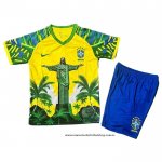 Camiseta Brasil Jesus Nino 25-26 Amarillo