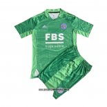 Camiseta Leicester City Portero Nino 21-22 Verde