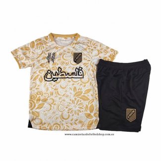 Camiseta Palestina Special Nino 25-26 Amarillo