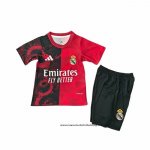 Camiseta Real Madrid Dragon Nino 25-26 Rojo