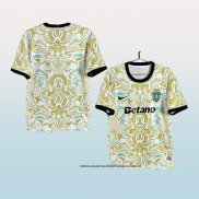 Camiseta Sporting Special 25-26 Amarillo Tailandia Azul