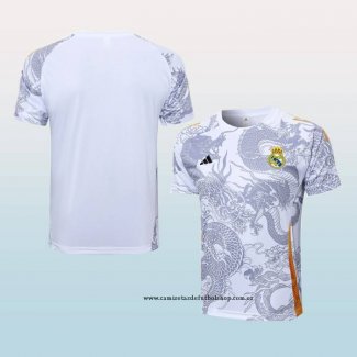 Camiseta de Entrenamiento Real Madrid Dragon 24-25 Blanco