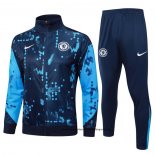 Chandal de Chaqueta del Chelsea 24-25 Azul Oscuro