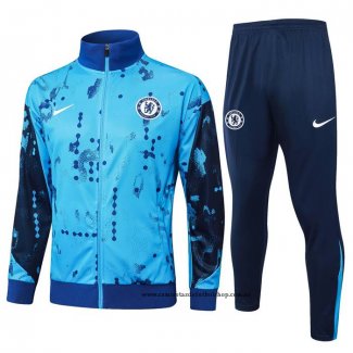 Chandal de Chaqueta del Chelsea Nino 24-25 Azul Claro