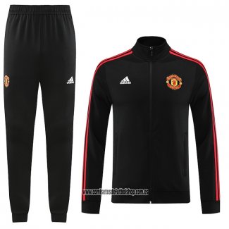 Chandal de Chaqueta del Manchester United 23-24 Negro