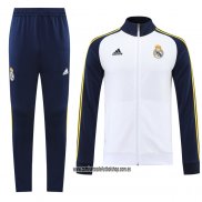 Chandal de Chaqueta del Real Madrid 22-23 Blanco y Azul