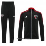 Chandal de Chaqueta del Sao Paulo 21-22 Negro