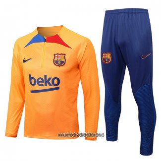 Chandal de Sudadera del Barcelona 22-23 Naranja