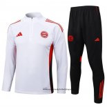 Chandal de Sudadera del Bayern Munich Nino 25-26 Blanco