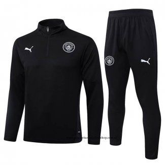 Chandal de Sudadera del Manchester City Nino 25-26 Negro