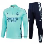 Chandal de Sudadera del Real Madrid Nino 24-25 Verde