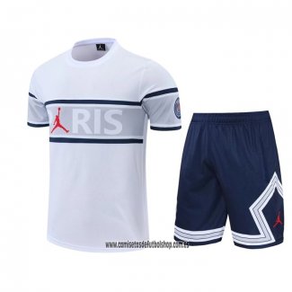 Chandal del Paris Saint-Germain 22-23 Manga Corta Blanco - Pantalon Corto