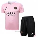 Chandal del Paris Saint-Germain Jordan 24-25 Manga Corta Rosa - Pantalon Corto