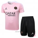 Chandal del Paris Saint-Germain Jordan 24-25 Manga Corta Rosa - Pantalon Corto