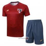 Chandal del Sao Paulo 25-26 Manga Corta Rojo - Pantalon Corto