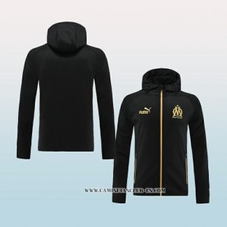 Chaqueta con Capucha del Olympique Marsella 22-23 Negro