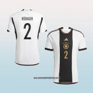 Jugador Primera Camiseta Alemania Rudiger 2022