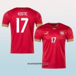Jugador Primera Camiseta Serbia Kostic 2022