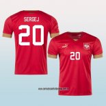 Jugador Primera Camiseta Serbia Sergej 2022