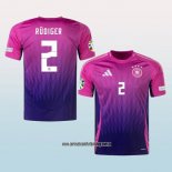 Jugador Segunda Camiseta Alemania Rudiger 2024