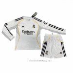 Primera Camiseta Real Madrid Nino 25-26 Manga Larga