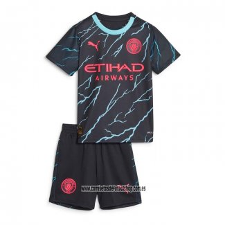 Tercera Camiseta Manchester City Nino 23-24