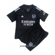 Camiseta Arsenal Portero Nino 23-24 Negro