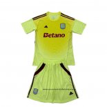 Camiseta Aston Villa Portero Nino 25-26 Amarillo