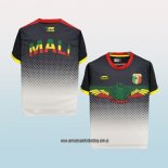 Camiseta Mali 2022 Negro y Blanco Tailandia