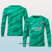 Camiseta Paris Saint-Germain Portero 23-24 Manga Larga Verde