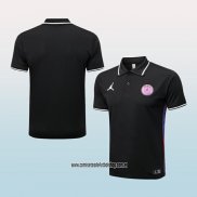 Camiseta Polo del Paris Saint-Germain Jordan 22-23 Negro
