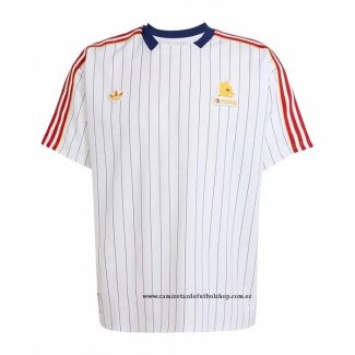 Camiseta Pre Partido del Roma 25-26 Blanco