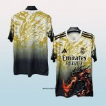 Camiseta Real Madrid Dragon 25-26 Amarillo Tailandia