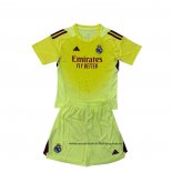 Camiseta Real Madrid Portero Nino 25-26 Amarillo
