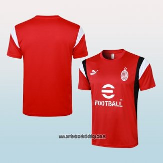 Camiseta de Entrenamiento AC Milan 23-24 Rojo