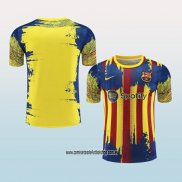 Camiseta de Entrenamiento Barcelona 23-24 Amarillo y Azul