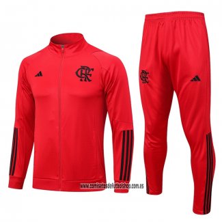 Chandal de Chaqueta del Flamengo 23-24 Rojo