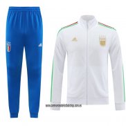 Chandal de Chaqueta del Italia 24-25 Blanco