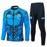 Chandal de Chaqueta del Napoli Nino 25-26 Azul
