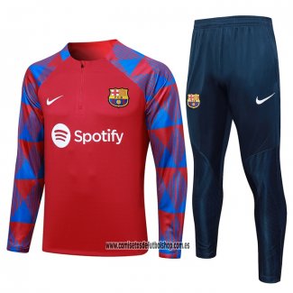 Chandal de Sudadera del Barcelona 23-24 Rojo