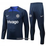 Chandal de Sudadera del Chelsea 22-23 Azul